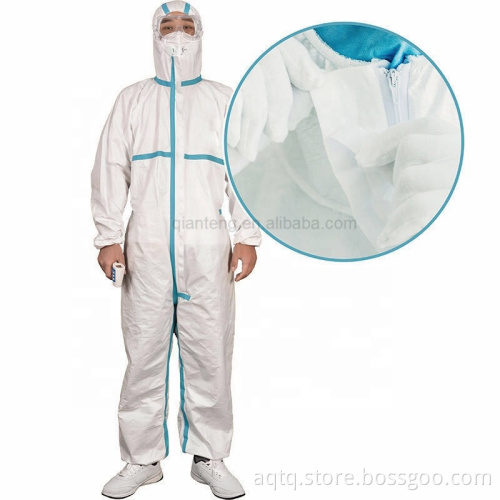 Disposable Civil Medical Isolation Hazmat Suit Coveralls
